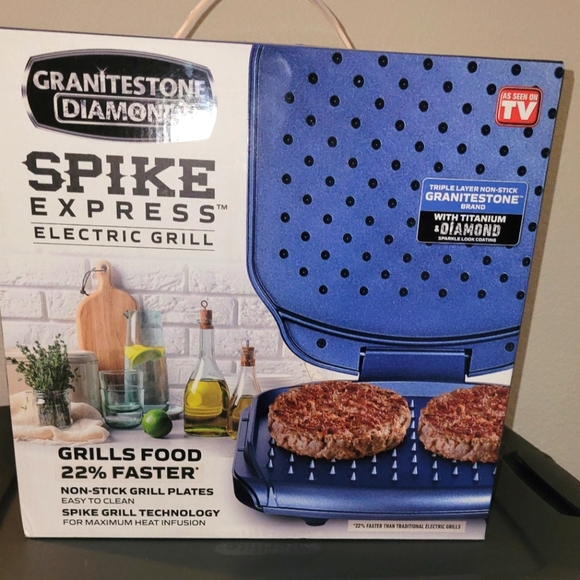 Granitestone Diamond electric grill. NIB. - Picture 1 of 7